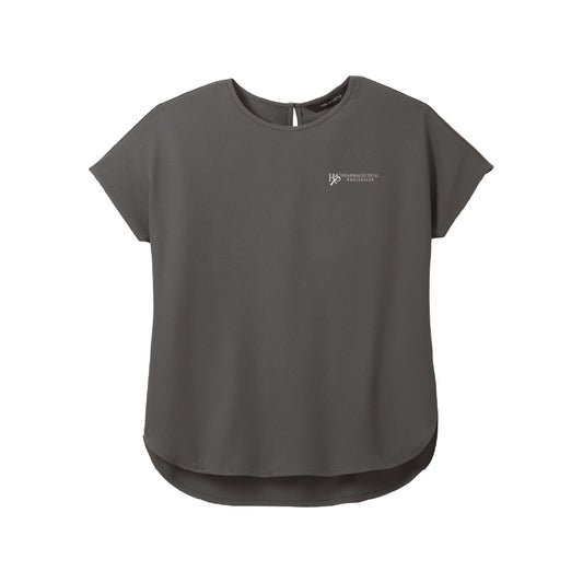 R&S Ladies Stretch Crepe Crew