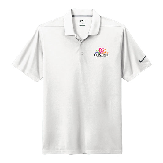 Control Cramps Men's Nike Dri-Fit Micro Pique Polo White